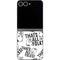 Looney Tunes Porky Pig Black and White Galaxy Z Flip6 Skin